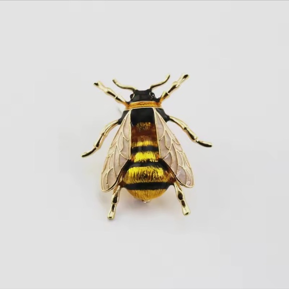 2PCS Colorful Bumblebee Enamel Brooch Pin Set - Picture 3 of 13